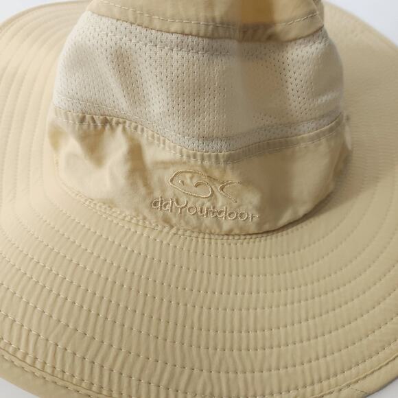 DD YOutdoor Sun Hat Wide Brim 100% Nylon Tan Beige Vented Hat, Sun Protection - Picture 3 of 3